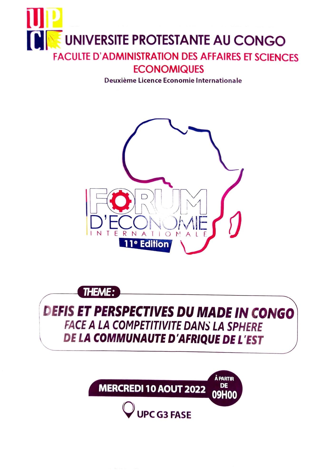 Forum d’Economie International, 11 eme Edition