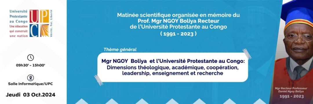 Matinée scientifique en mémoire du Prof. Mgr NGOY Boliya Recteur de l’UPC