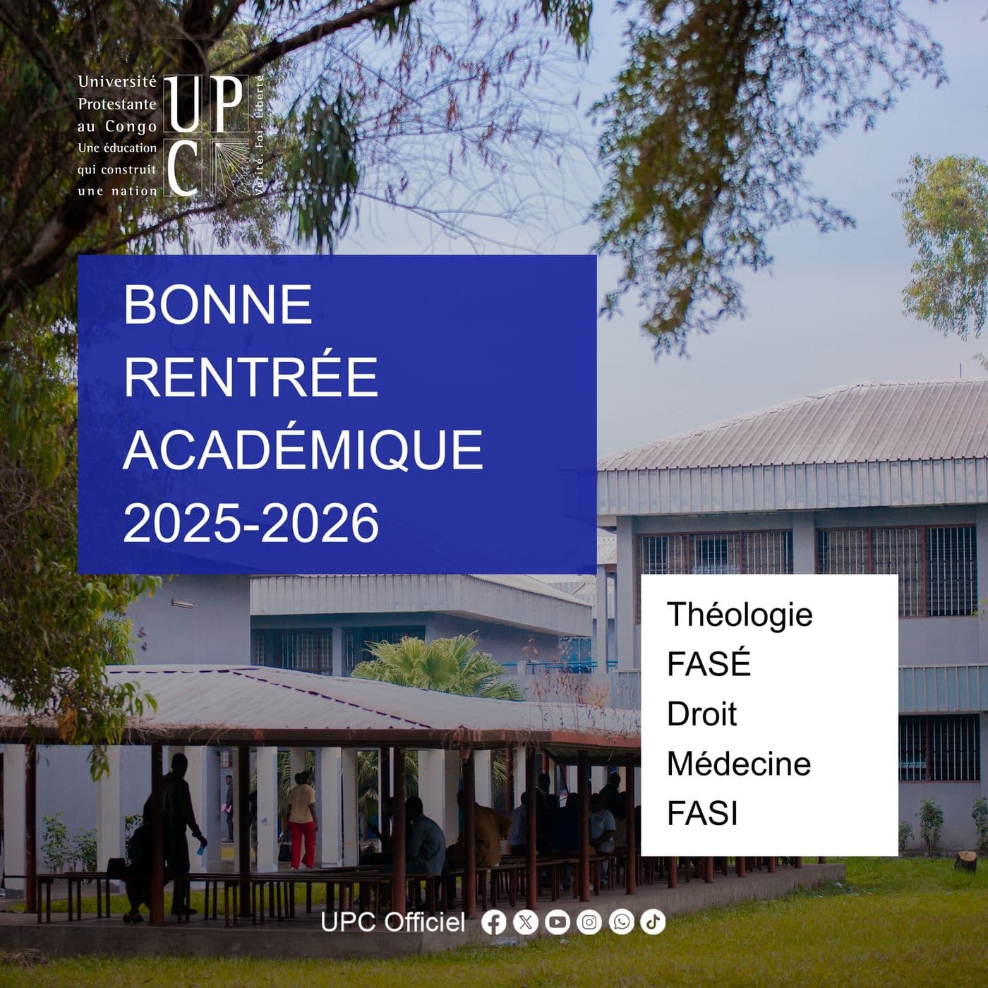 Rentrée académique 2025-2026