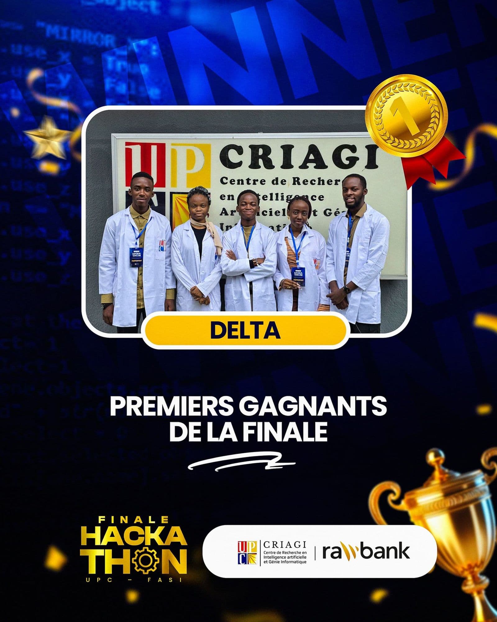 Finale du Hackathon Rawbank x UPC