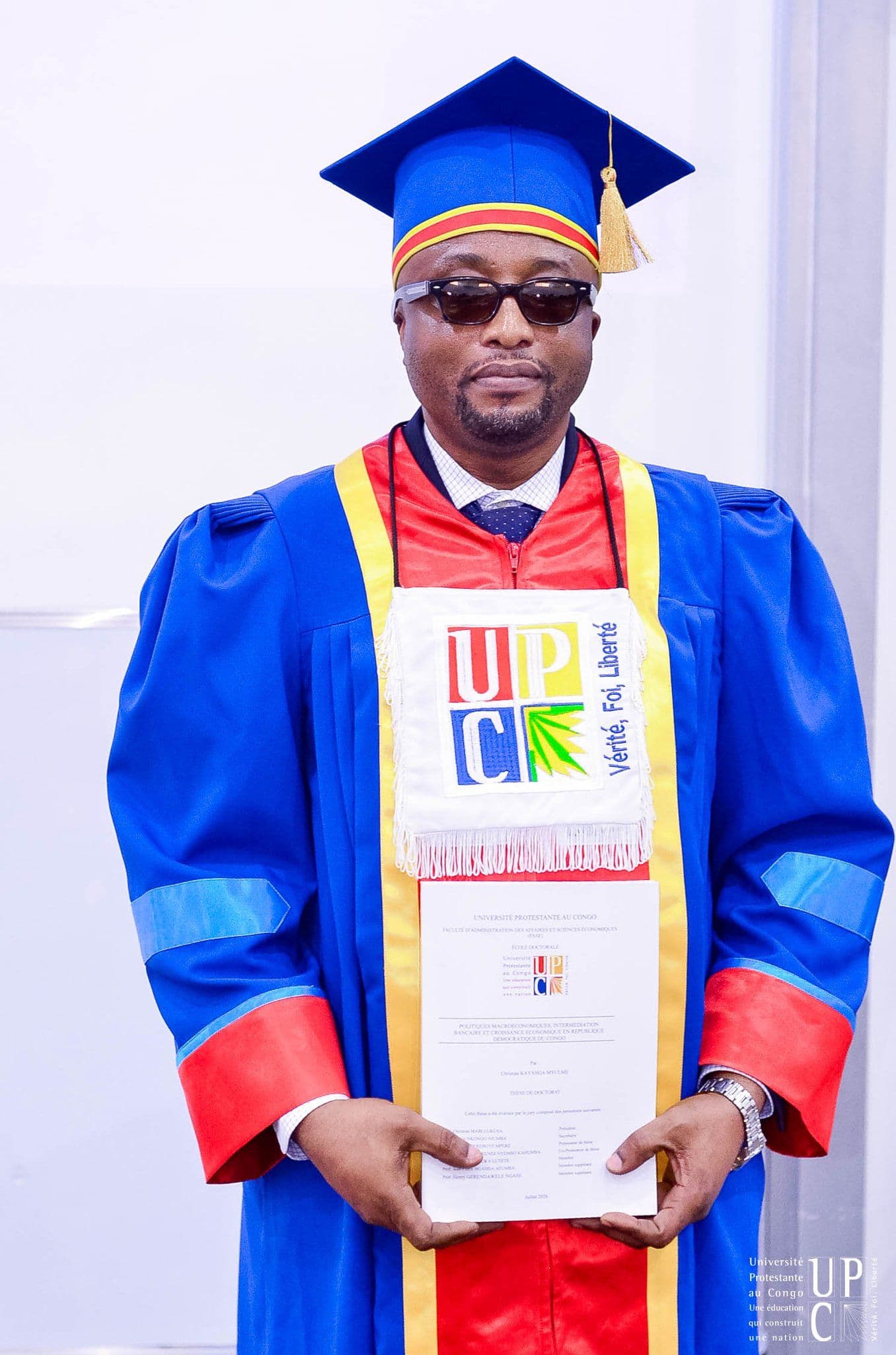 L’Université Protestante au Congo (UPC) adresse ses félicitations à Monsieur Christian Kayanga M’Fulme à l’occ