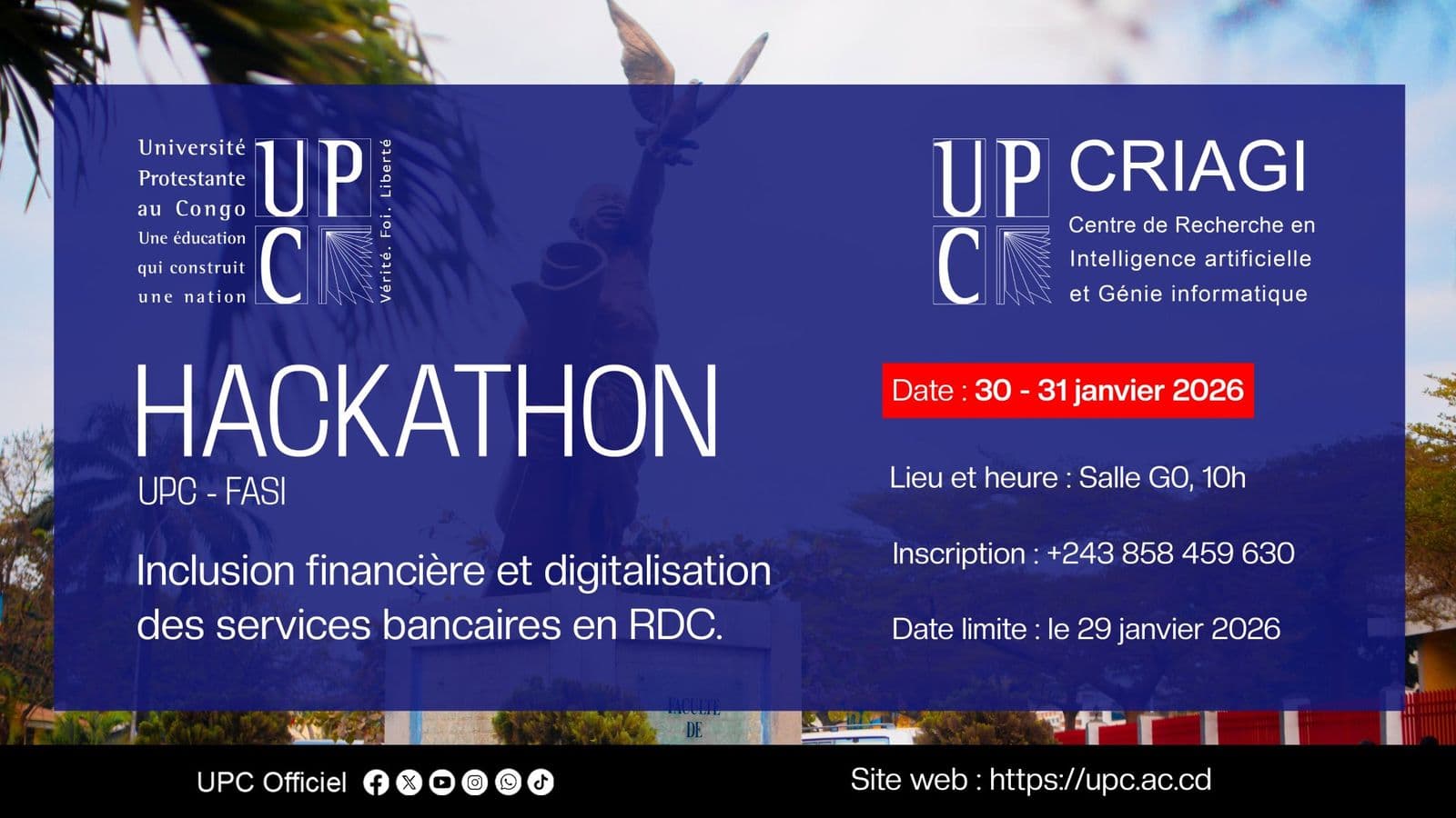 Le Centre de Recherche en Intelligence Artificielle et Génie Informatique (CRIAGI) de l’UPC organise un atelie