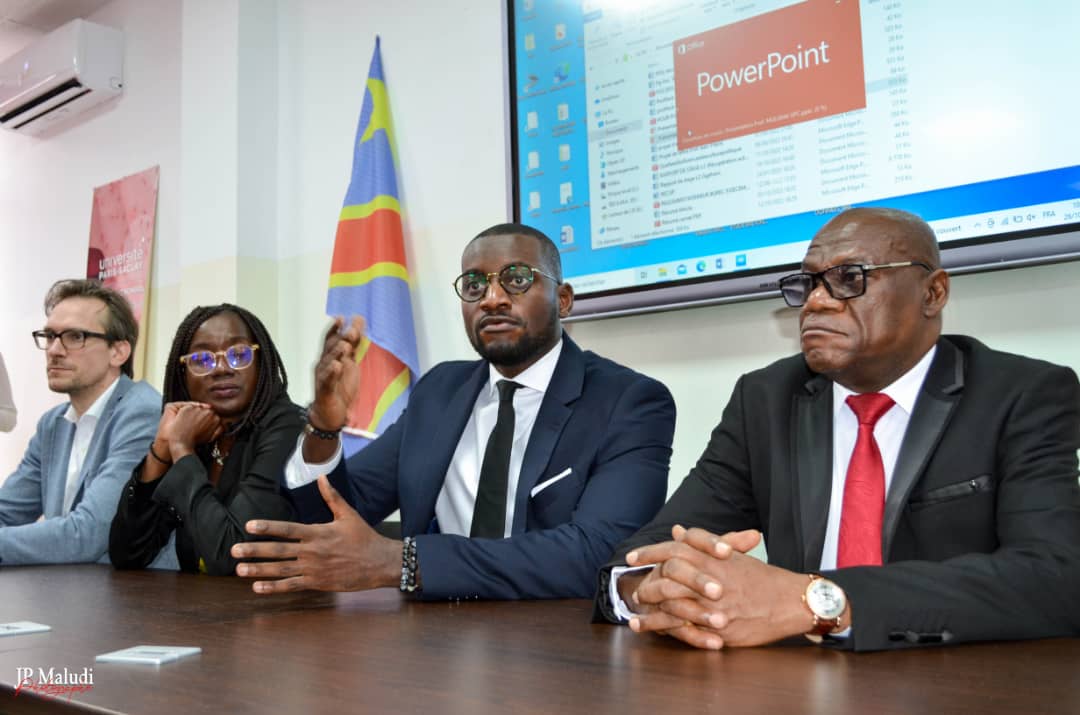 les trois deputes francais avec le Recteur